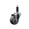 Service Caster 3'' Gray Poly Wheel Swivel 1'' Expanding Stem Caster SCC-EX20S314-PPUB-1 - alternate 1